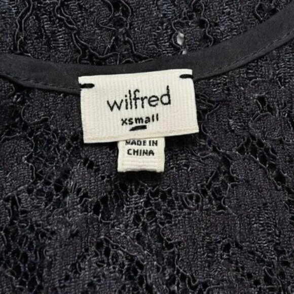 Aritzia Wilfred Madeline Grey Sheer Lace Floral Racerback Tank‎ Top Size XS - Picture 6 of 6